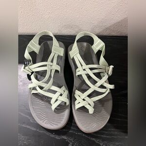 Chaco Mint Green Strappy Sandals